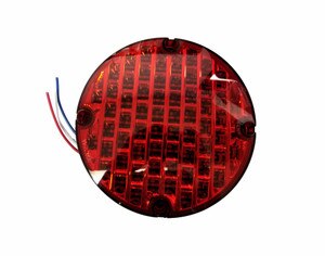 red 7" warning light front view