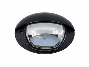 oval entry light with black hood
