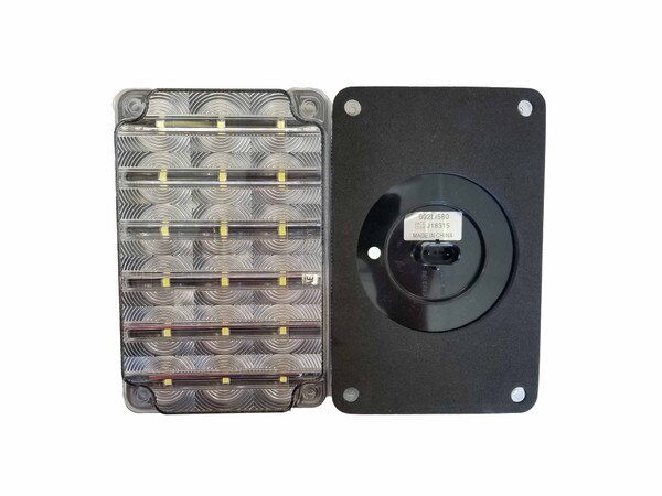 rectangle clear backup light LED